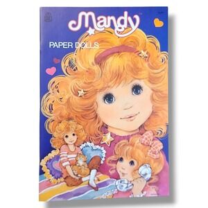 Mandy Paper Dolls Whitman 1983 Uncut Vintage 80s Cute Pastel